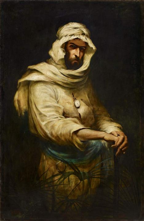 Henry Jones Thaddeus, <em>Savorgnan de Brazza en tenue de brousse</em>, 1886, huile sur toile, 159,3 x 105,8 x 2,8 cm, Musée du quai-Branly-Jacques Chirac, Paris