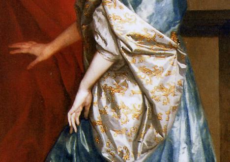 Antoine Van Dyck, <em>Lucy Percy</em>, 1637-1638, détail.