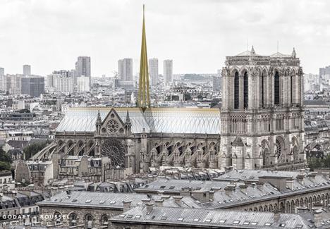 Projet de reconstruction de Notre-Dame © Godart + Roussel Architectes