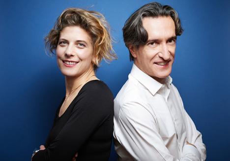 Laure Confavreux-Colliex et Hervé Digne, directrice général et président de Manifesto. © Philippe Billard/Manifesto.