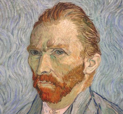 Vincent Van Gogh, Autoportrait (détail), 1889, huile sur toile, 65 x 54 cm, Musée d'Orsay. © Photo Sailko, 2015, CC BY 3.0
