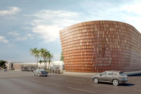 Vue d'architecte du projet d'extension du musée de Nouvelle-Calédonie. © Gaëlle Henry, Nouméa / Athanor, Nouméa / Whyarchitecture, Bordeaux