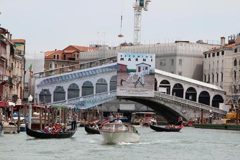 Le pont Rialto pendant sa restauration, en juin 2015 © Photo LudoSane pour LeJournaldesArts.fr