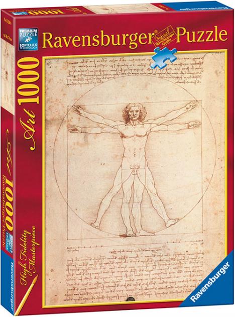 Puzzle de l’Homme de Vitruve de Léonard de Vinci, édité par la société Ravensburger. © Ravensburger