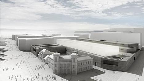 Projet du nouveau Musée National et de la salle « Alabasthall » à Oslo © Photo courtesy Kleihues Kleihues Gesellschaft von Architekten mbH