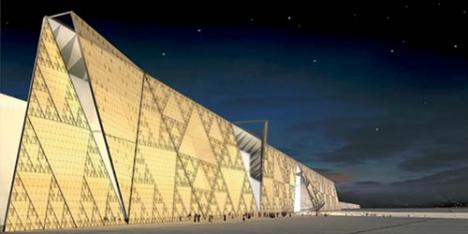 Le projet de la façade du Grand Egyptian Museum (GEM) © The Grand Museum Egyptian