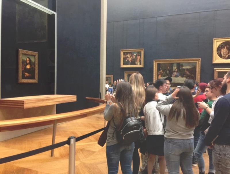 La Joconde dans la Salle des États rénovée du musée du Louvre à Paris © Photo Le Journal des Arts, 7 octobre 2019