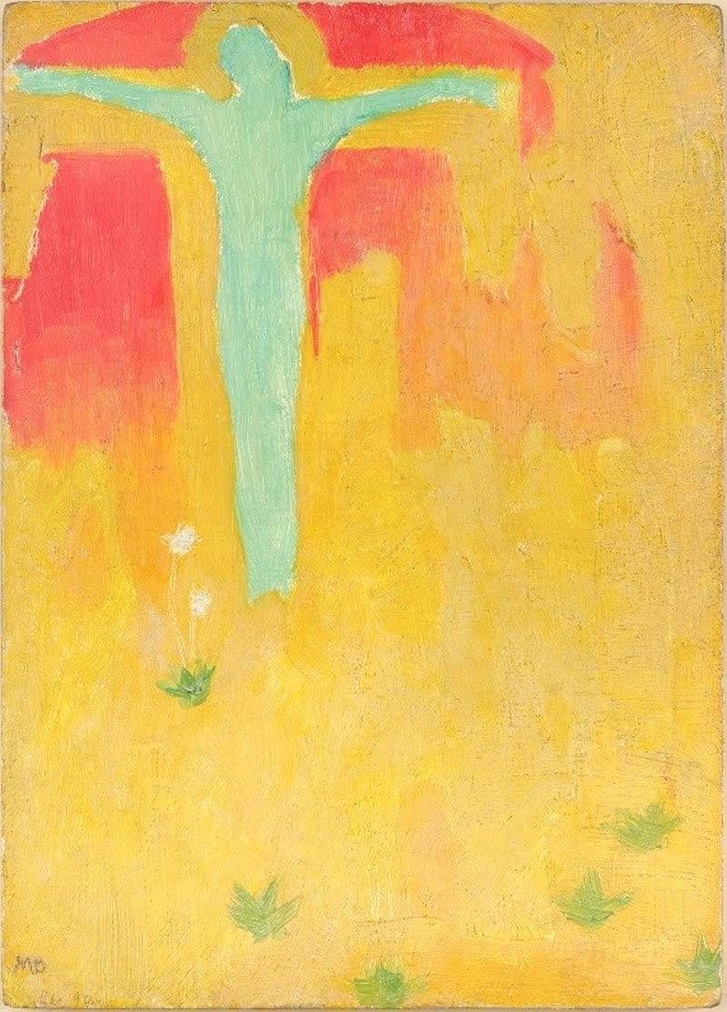 Maurice Denis, Le Christ vert, 1890, huile sur carton, 21 x 15 cm. 