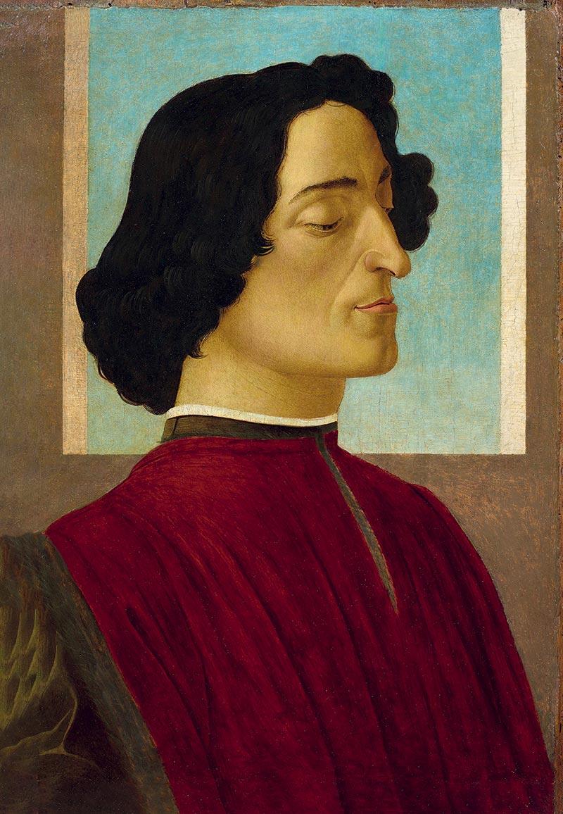 Botticelli,Portrait de Julien de Medicis, vers 1478-1480. © Fondazione Academia Carrara, Bergame, Italie