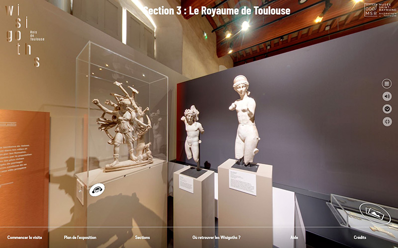 visite virtuelle exposition wisigoths rois de toulouse musee saint raymond musee des antiques copyright photo ima solutions