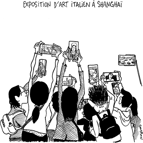 211031 dessin humour exposition art italien shanghai copyright michel cambon le journal des arts