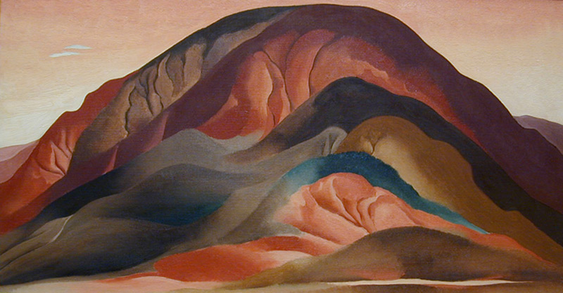 georgia o keeffe rust red hills copyright photo brauer museum of art