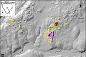 Image en cartographie laser montrant d'anciens sites mayas au Guatemala.