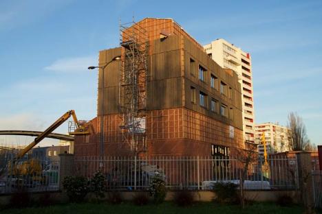 Les Ateliers Médicis en cours de construction, à Clichy-Montfermeil
