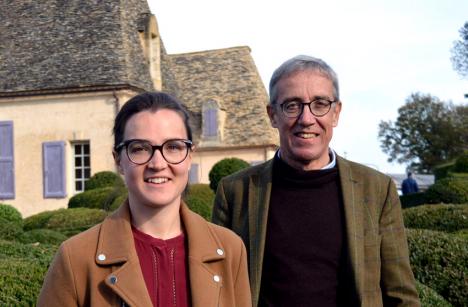 Geneviève Rossillon et son père, Kléber Rossillon