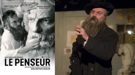 Capture d'écran du teaser de la pièce <em>Le Penseur</em> de Jean-Baptiste Seckler