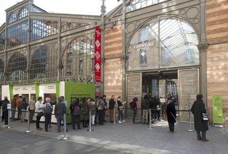 Le salon Drawing Now au Carreau du Temple, dans le 3e arrondissement de Paris.