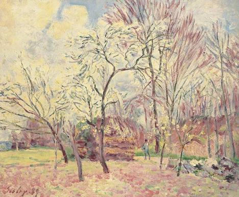 Alfred Sisley, Premier jour de printemps à Moret, 1889