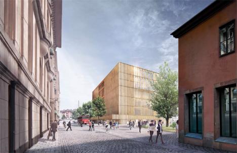 Projet du Centre Nobel à Stockholm, réalisé par le cabinet David Chipperfield.