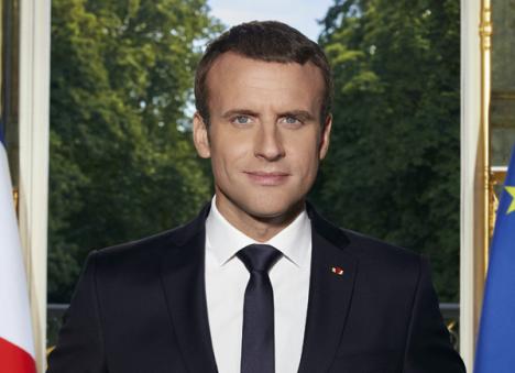Portrait officiel du Président de la République, Emmanuel Macron