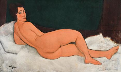 Amedeo Modigliani, <em> Nu couché (sur le côté gauche) </em>