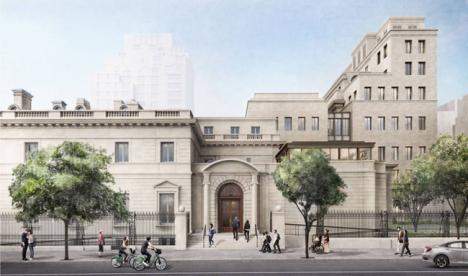 Projet d'agrandissement de la Frick Collection, vue d'extérieur.
