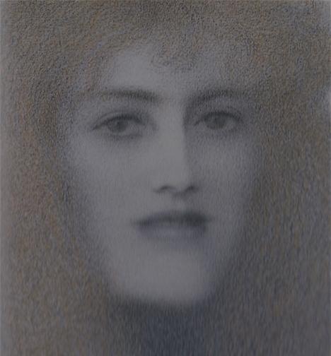 Fernand Khnopff, <em>Les Lèvres rouges</em>, vers 1897, collection particulière.