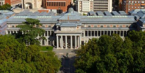 Vue générale du bâtiment Villanueva au musée du Prado.