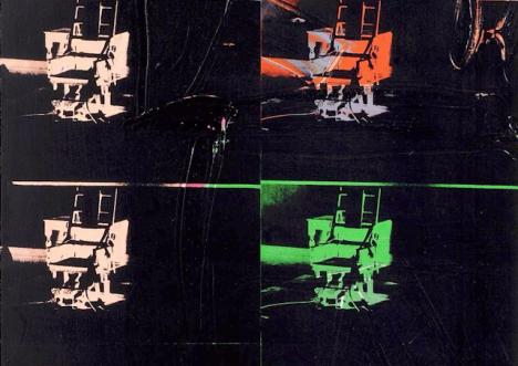 Andy Warhol, 14 Small Electric Chairs Reversal Series