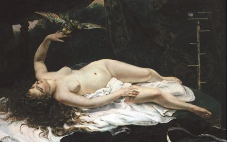 Gustave Courbet, La Femme au perroquet, 1866, MET, New York