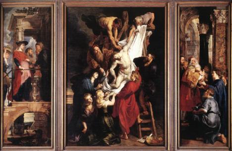 Pierre Paul Rubens, <em>La Descente de croix</em>, 1616-1617, huile sur toile.
