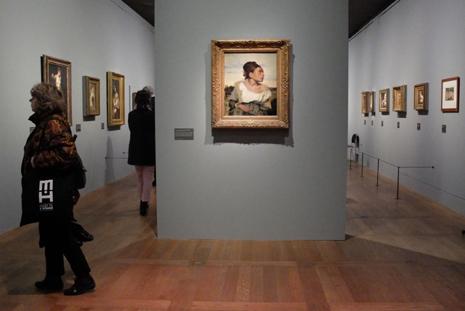 Vue de l'exposition "Delacroix" au Musée du Louvre.