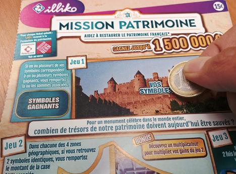 Ticket du jeu « Mission patrimoine »