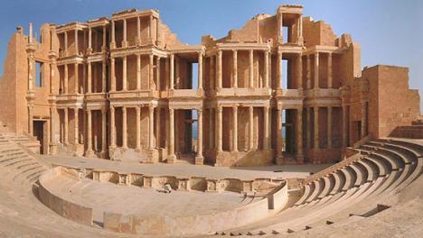 Le théâtre antique de Sabratha en Libye