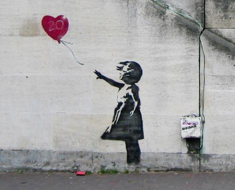 Banksy Girl Balloon 2