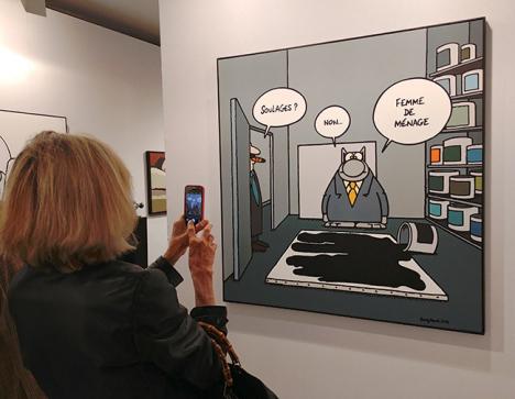 Le Chat de Geluck exposé à Art Elysées 2018 chez Huberty & Breyne Gallery (Paris / Bruxelles)