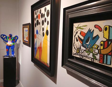 Le stand de la galerie AB à Art Elysées 2018