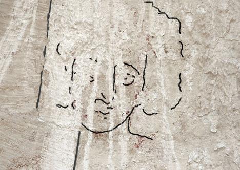 La reconstitution du Dr Emma Maayan-Fanar du visage de Jésus découvert dans une église de l’époque byzantine à Shivta, dans le Néguev. 