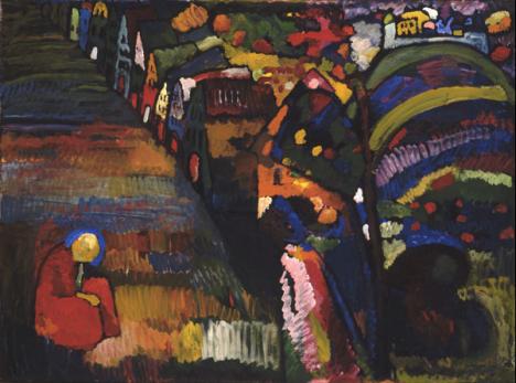 Vassily Kandinsky, Bild mit Hausern (Peinture avec maisons), 1909.