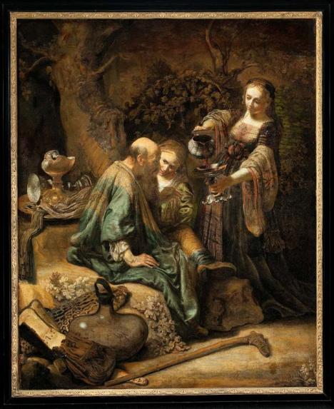 Cette peinture du Loth et ses filles, attribué au cercle de Rembrandt et peint en 1640, est l'un des 143 tableaux que l'héritier des frères Katz demande en restitution au gouvernement hollandais. 