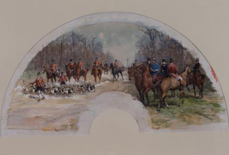 Charles Olivier de Penne éventail 