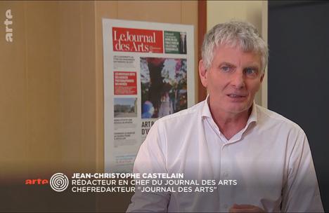 Jean-Christophe Castelain lors de l'émission sur Arte « Art#Connexion : l'art en version augmentée » 2018