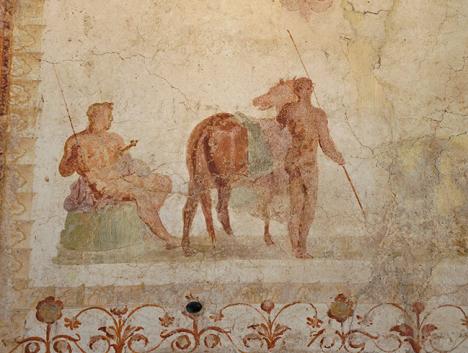 Fresque provenant de la Domus Transitoria, collection musée du Palatin à Rome