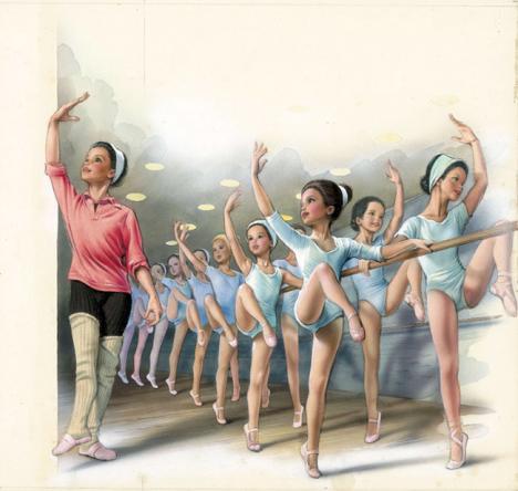 Marcel Marlier (1930-2011), Martine, petit rat de l'opéra, 1972, 29,80 x 31,20 cm - Photo Artcurial