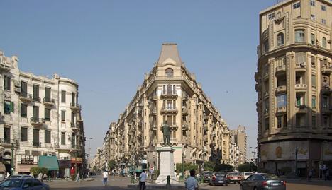 La place Talaat Harb au Caire - Photo Berthold Werner
