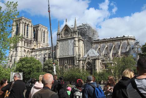 La cathédrale Notre-Dame, le 27 avril 2019 - Copyright photo LudoSane