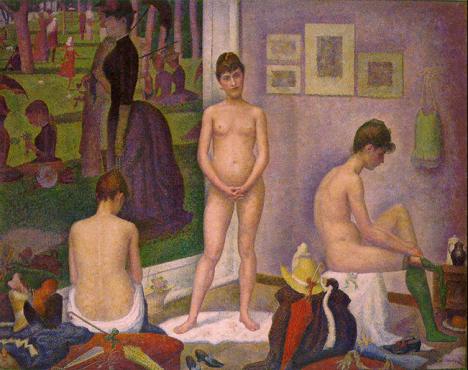 Georges Seurat, Les Poseuses, 1887-88, 200 x 249cm. © Photo Artchive