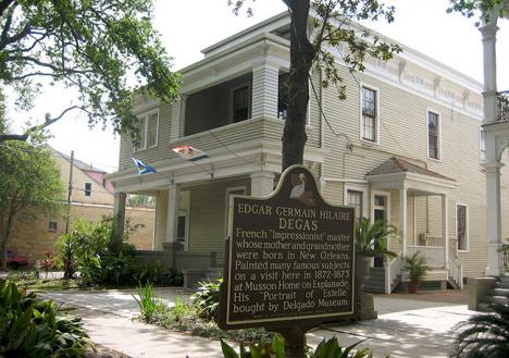 La maison de Degas à la Nouvelle Orleans en 2007. © Photo Infrogmation, CC BY-SA 3.0.