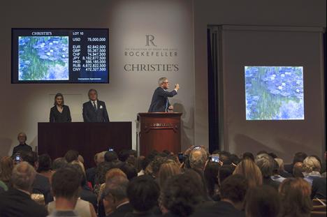 La vente Rockfeller chez Christie’s en mai 2018. © Christie’s.