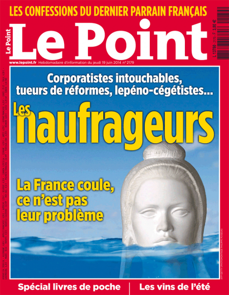 Couverture Le Point 19 juin 2014 © Le Point